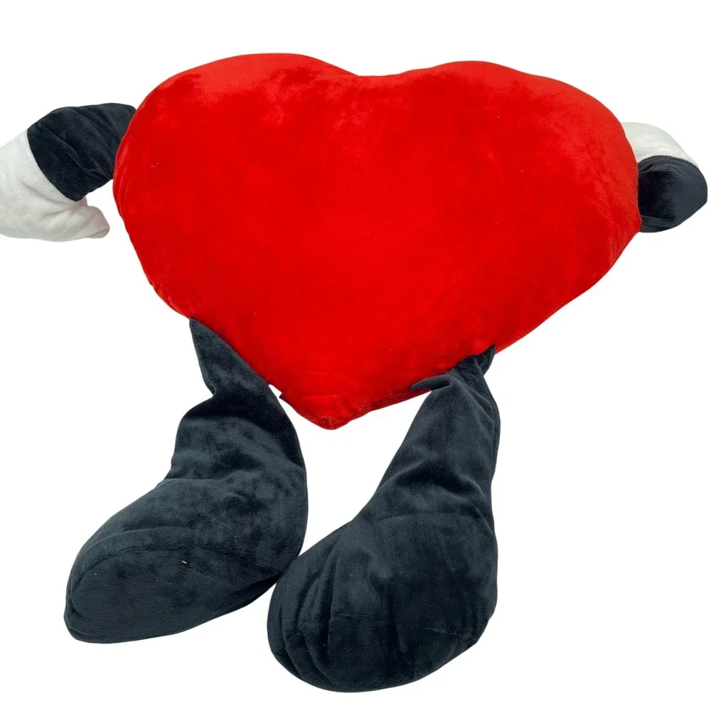 Sad Red Heart Plush Pillow Sad Heart Mascot 12in